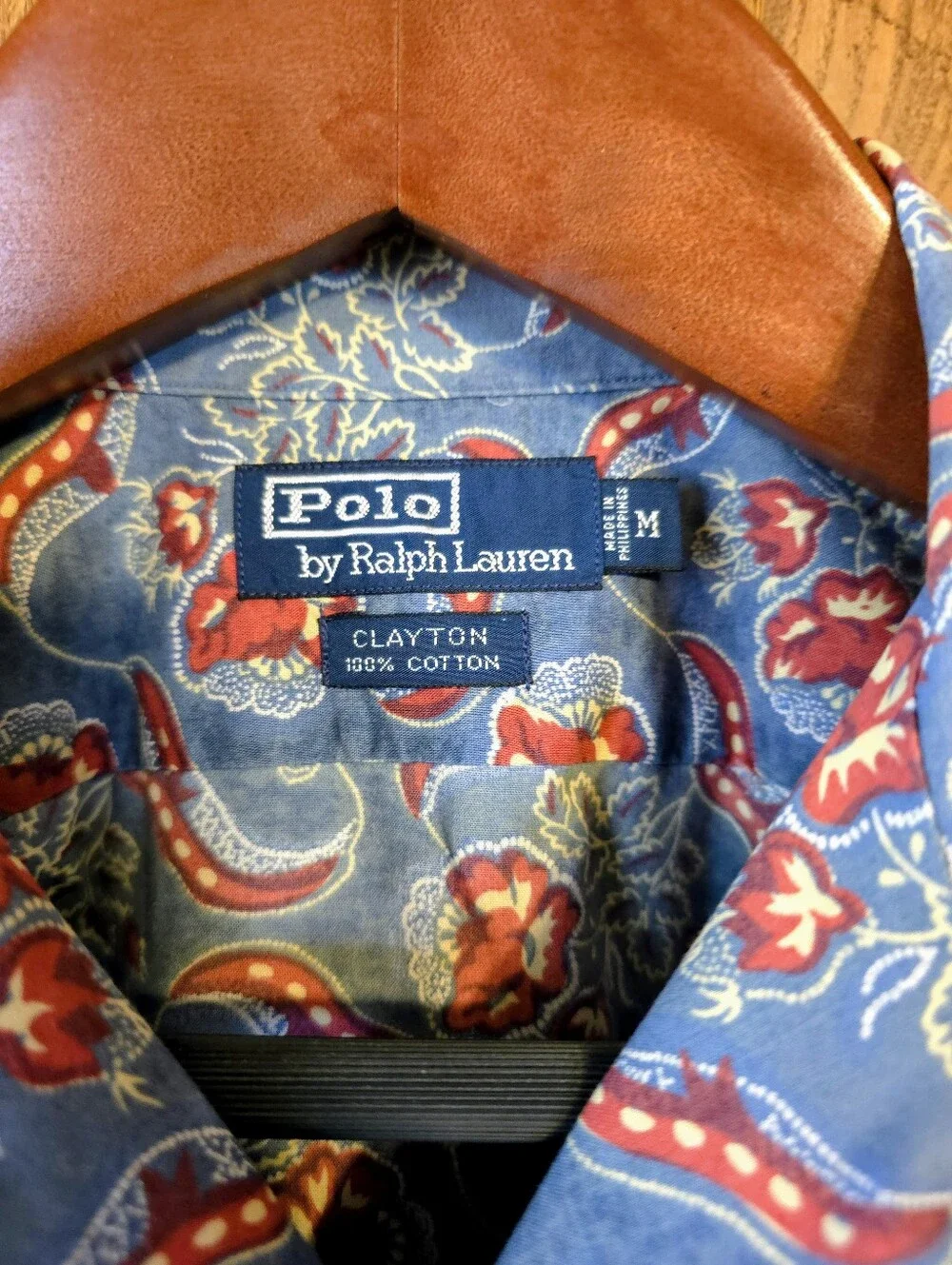 Polo by Ralph Lauren (M-L) Blue/Red Chilis